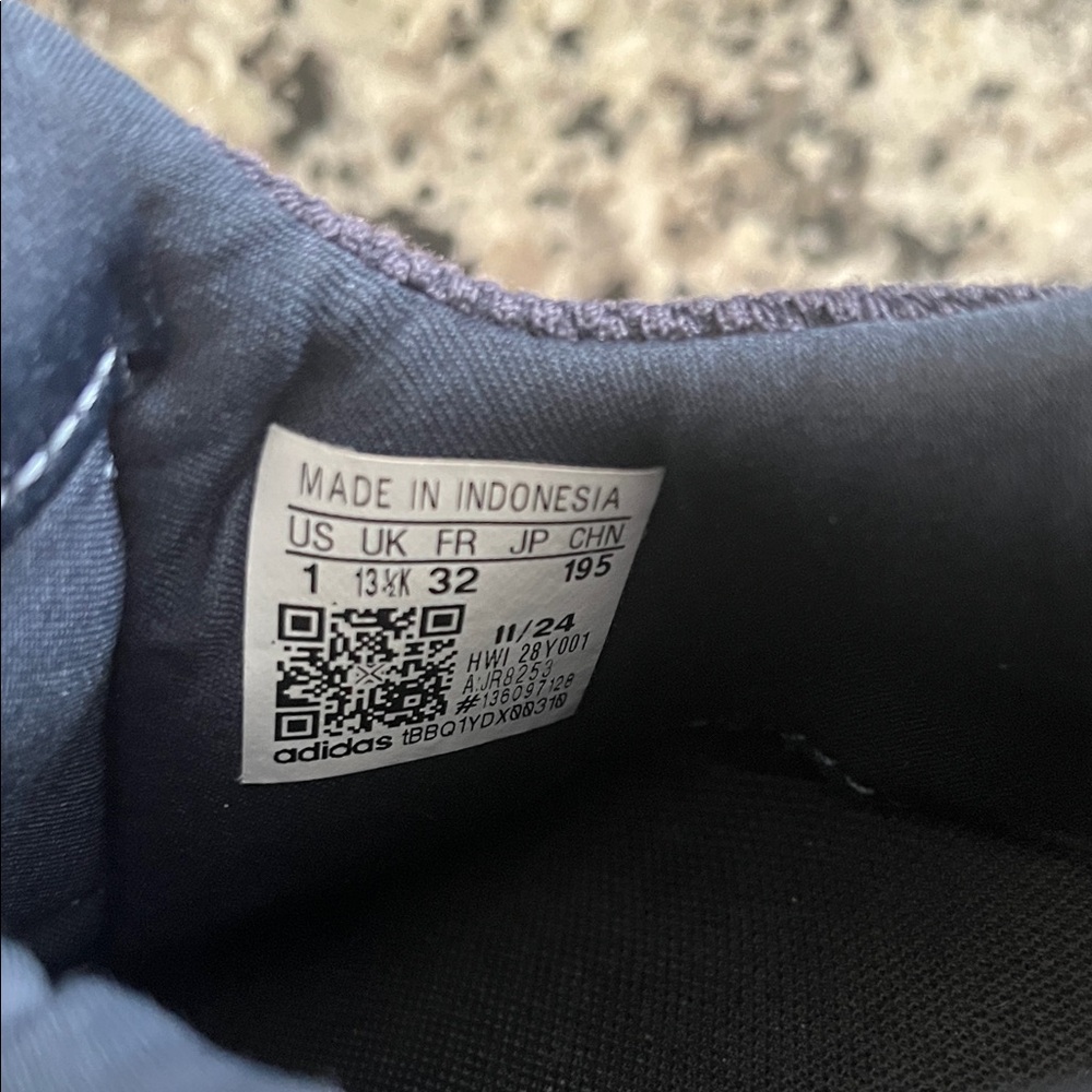 adidas Lite Racer Adapt 7.0 K 'Legend Ink Crew Yellow' size 1, Little Boy - Picture 6 of 7